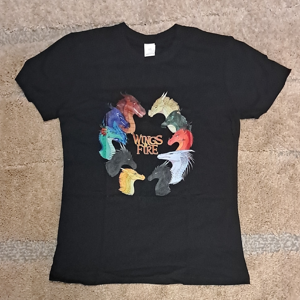 Wings of Fire Black Graphic T-Shirt Unisex